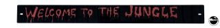 GUNS N ROSES (Data East) Playfield back panel custom 'Welcome..'