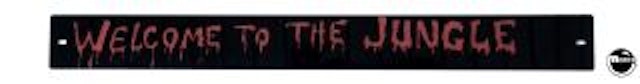 GUNS N ROSES (Data East) Playfield back panel custom 'Welcome..'