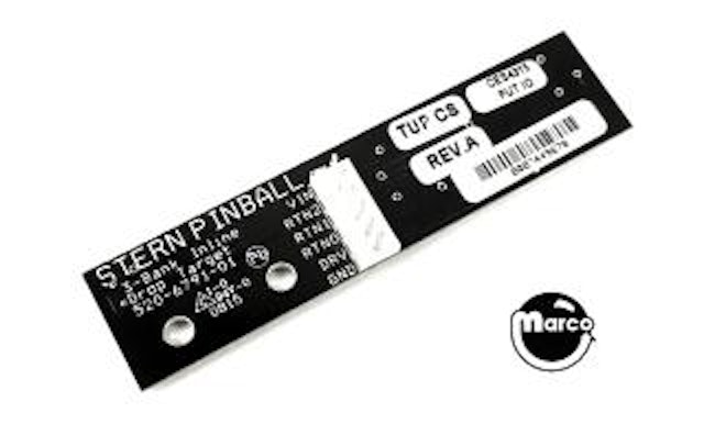 Drop target opto board Stern in-line 3 bank