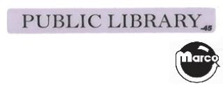 GHOSTBUSTERS LE (Stern) Library decal