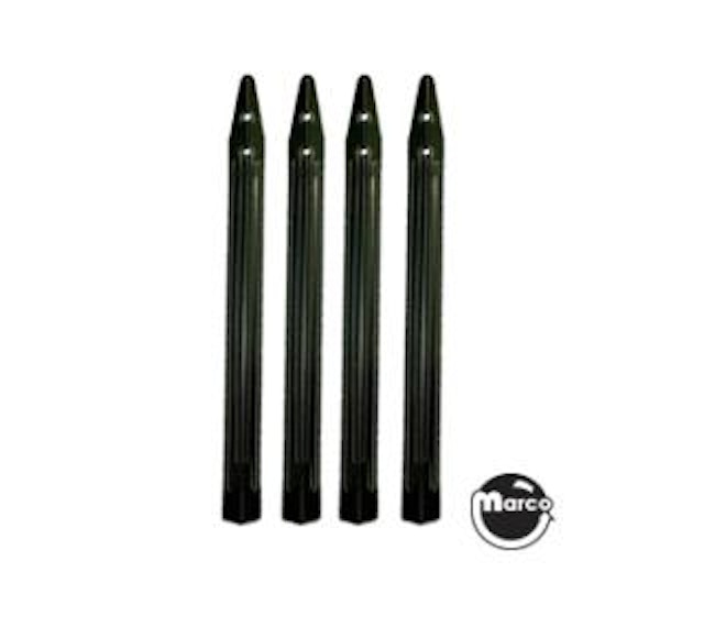Leg set 30-1/2 inch black smooth powder coat