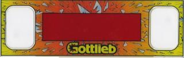 SHAQ ATTAQ (Gottlieb) Speaker / display panel