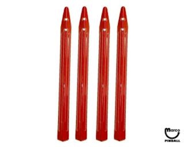 Leg set 30-1/2 inch red (4)