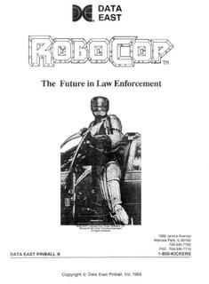 ROBOCOP (Data East) Score card