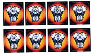 HARLEY DAVIDSON (Sega) Drop target decal set