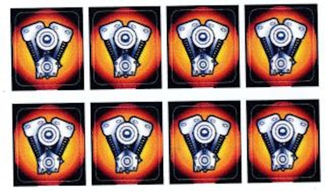 HARLEY DAVIDSON (Sega) Drop target decal set