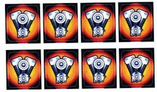 HARLEY DAVIDSON (Sega) Drop target decal set