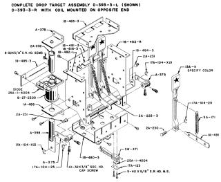 Drop target bottom plate - Stern SEI 3 bank