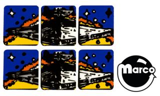 STAR WARS (Data East) Decal drop targets