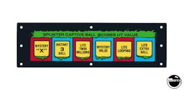 TEENAGE TURTLES (Data East) Plastic display panel