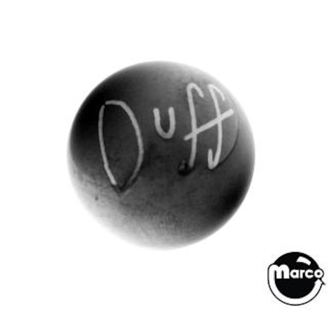 Ball 1-1/16 inch black Duff ball