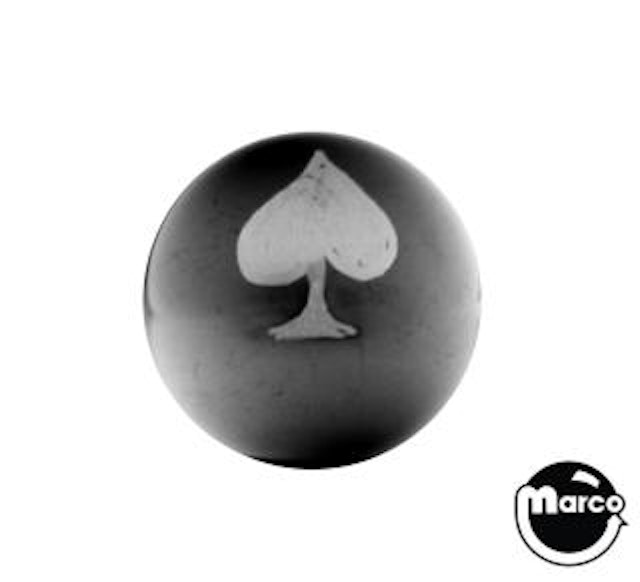 Ball 1-1/16 inch black Club/Spade
