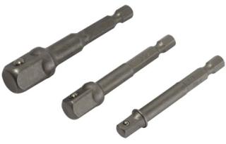 Nutdriver adaptor tool set - 3 piece