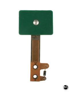 Target switch 1 x 1-1/2 inch rectangle green