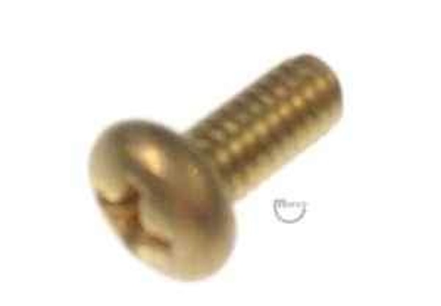 Machine Screw 8-32 x 1/2 inch p-rh brass