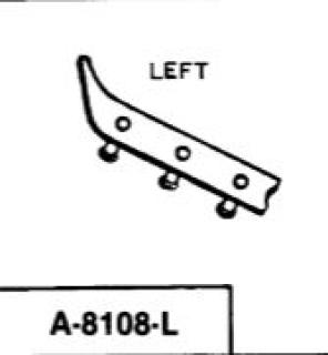Flipper feeder return ball guide left