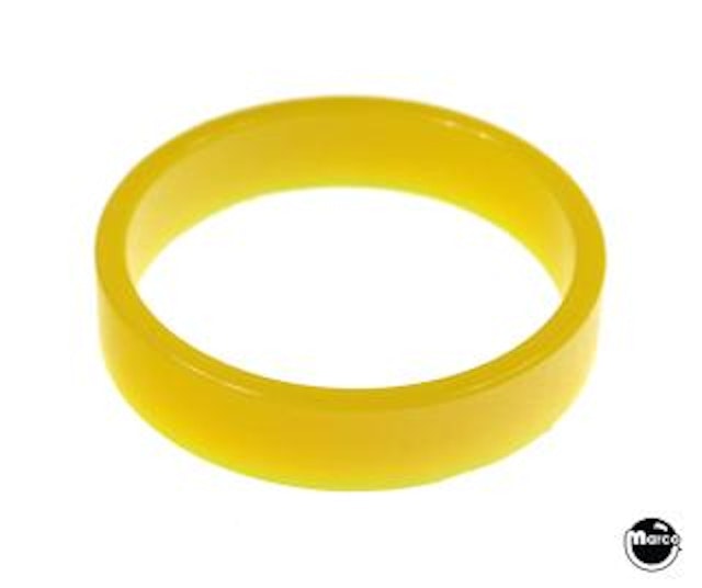 SB flipper narrow 0.375 in x 1.5 in ID ring, yellow trans