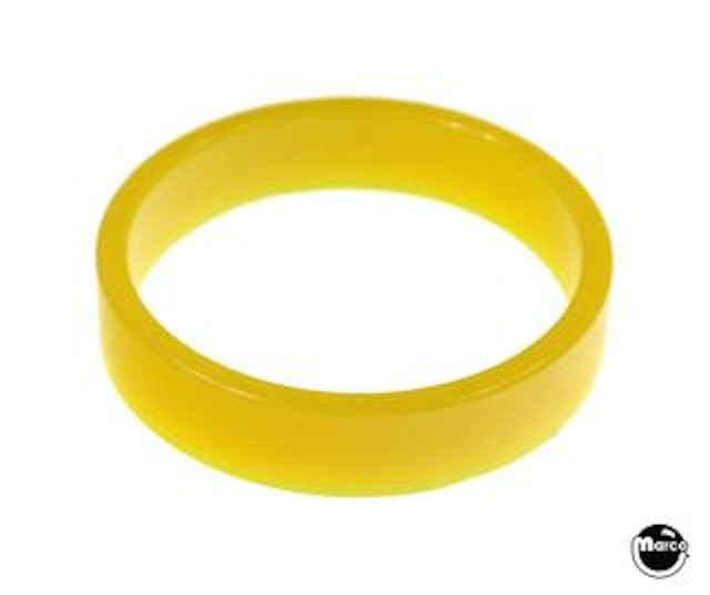 SB flipper narrow 0.375 in x 1.5 in ID ring, yellow trans