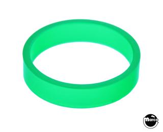 SB flipper narrow 0.375 in x 1.5 in ID ring green trans