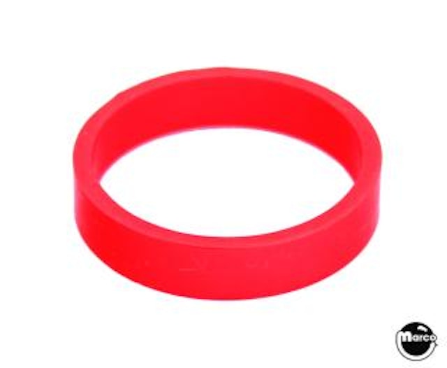 SB flipper narrow 0.375 in x 1.5 in ID ring red trans