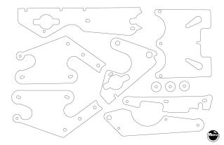 PINBOT (Williams) Plastic shield set