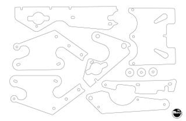 PINBOT (Williams) Plastic shield set