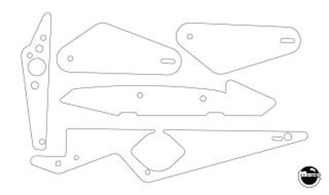 CORVETTE (Bally) Plastic shield set