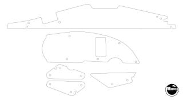 METALLICA (Stern) Plastic shield set