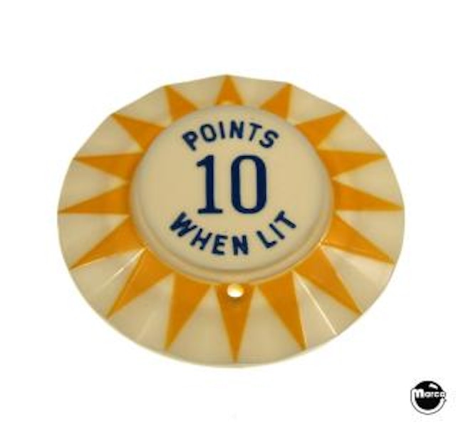 Pop bumper cap sunburst 'Points 10 When Lit' Y/B 3A-7187