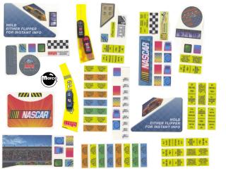 NASCAR (Stern) Decal set playfield