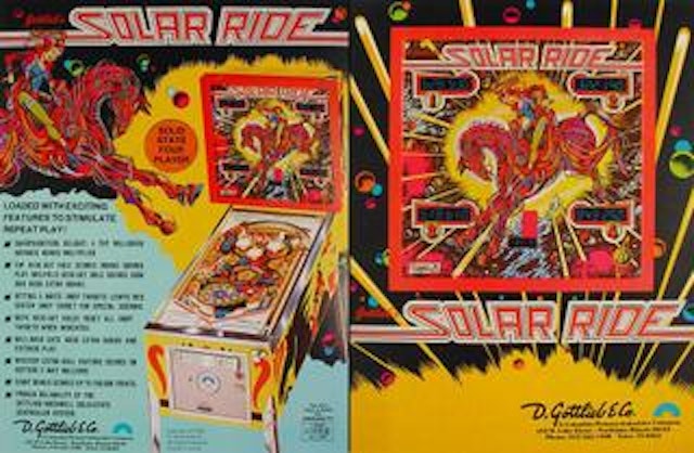 SOLAR RIDE (Gottlieb) Flyer