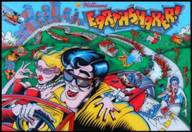 EARTHSHAKER (Williams) Backglass