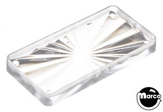 Insert - rectangle 2-1/4 inch clear starburst