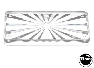 Insert - rectangle 2-1/4 inch clear starburst