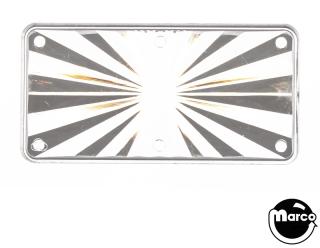Insert - rectangle 2-1/4 inch clear starburst