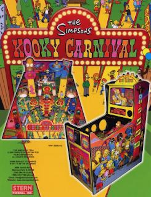 SIMPSONS KOOKY CARNIVAL (Stern) Flyer