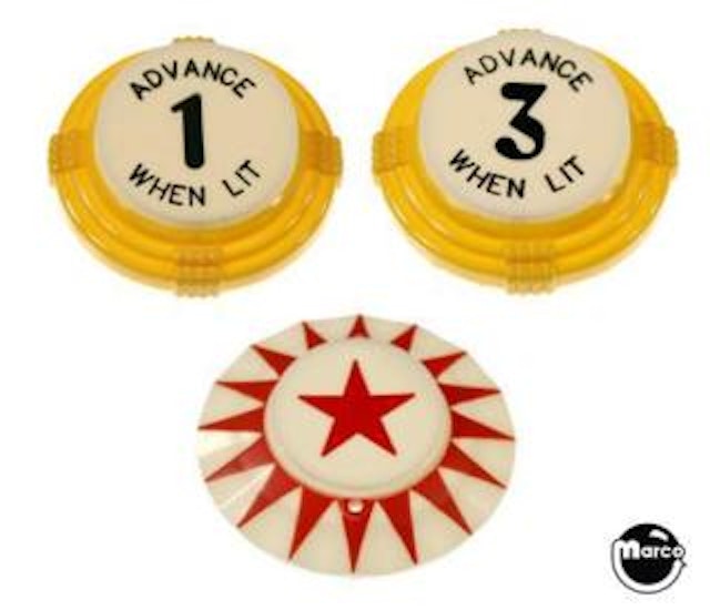 METEOR (Stern) Pop bumper cap set PCS1477