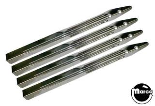 Leg set 28-1/2 inch chrome short rib (4)