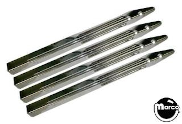 Leg set 28-1/2 inch chrome short rib (4)