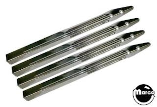 Leg set 28-1/2 inch chrome short rib (4)