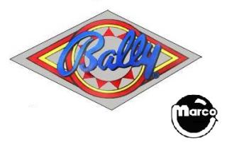 Coin door decal Bally M-1895