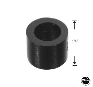 Spacer - plastic 1/4 inch black