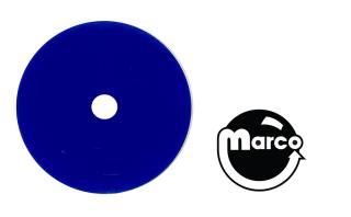 Target face round blue opaque