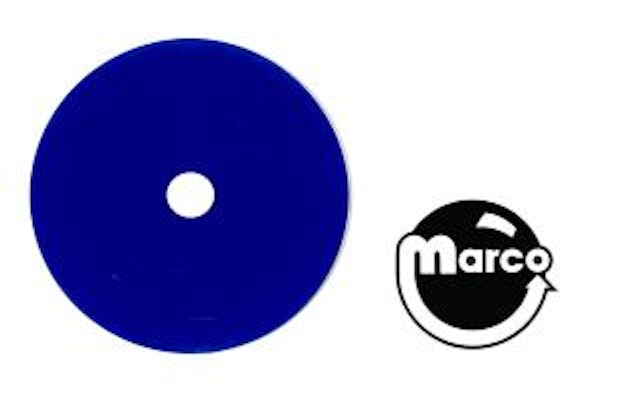 Target face round blue opaque