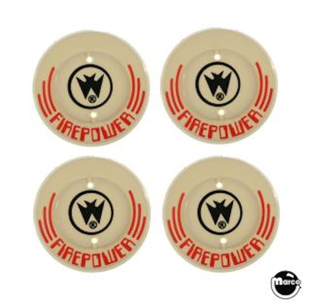 FIREPOWER (Williams) Pop bumper cap set PCS1254