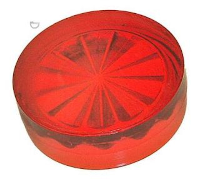 Insert - circle 3/4 inch red starburst PI-34RRS