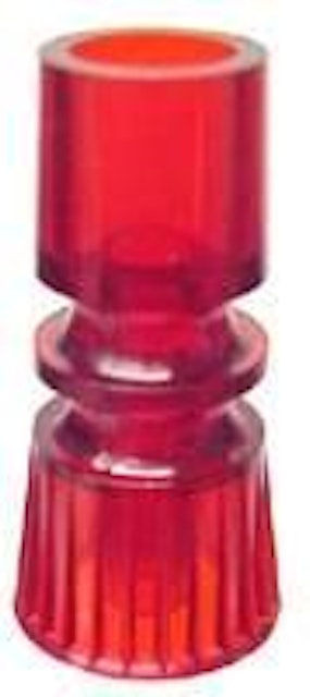 Post - plastic double star red - 1-1/2 inch