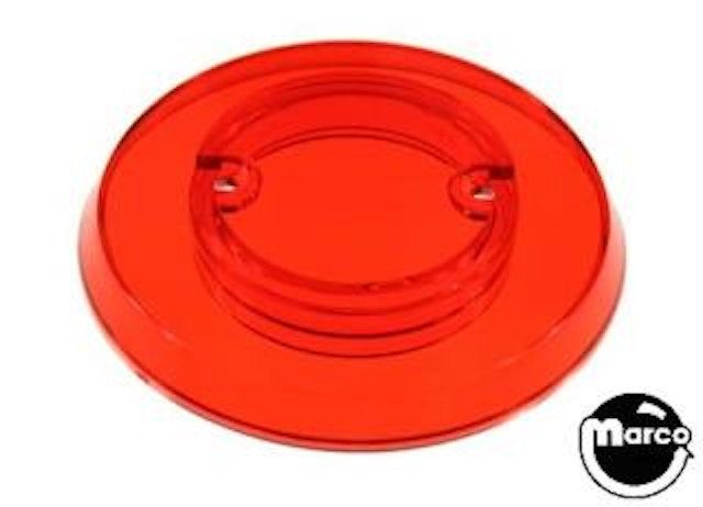 Pop bumper cap - red transparent
