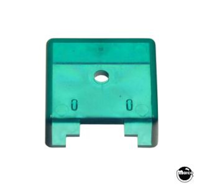 Target face - 3D square green transparent