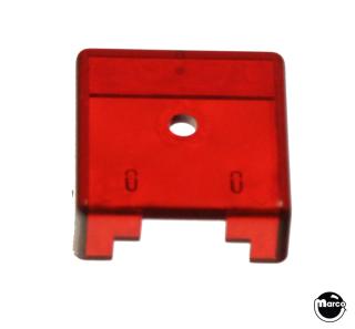 Target face - 3D square red transparent